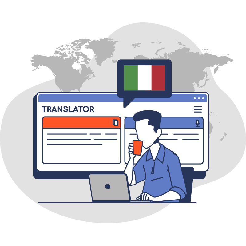 Translation into Italian for PDF Catalogues